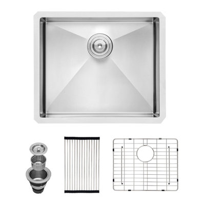 23'' L Single Bowl Stainless Steel Kitchen Sink