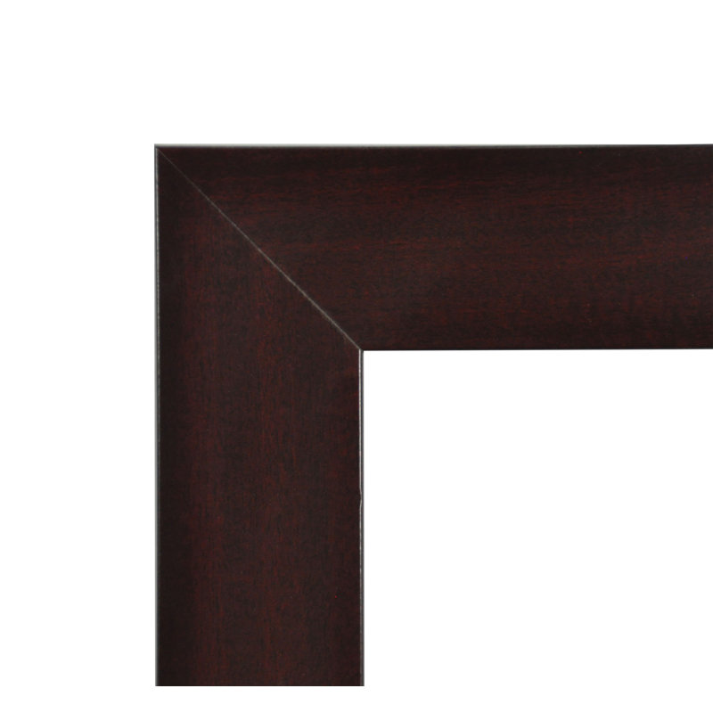 Kristo Rectangle Wall Mirror, 59.5" H x 30.5" W, Dark Mahogany