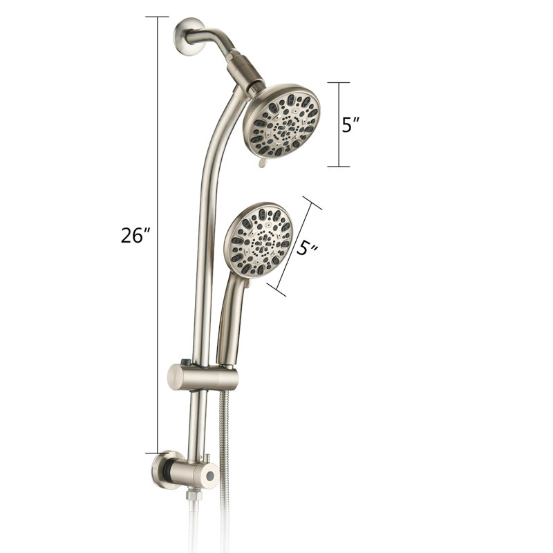 Dual Shower Head Spa System, Brushed Nickel