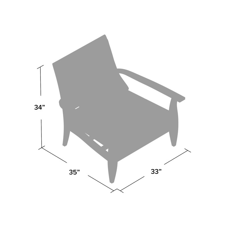 Ipanema Outdoor Lounge Chair, Ash