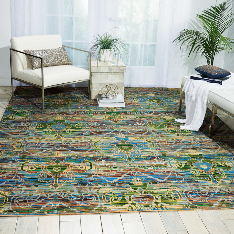 Denoila Oriental Indoor Rug, Rectangle 5'6" x 8'