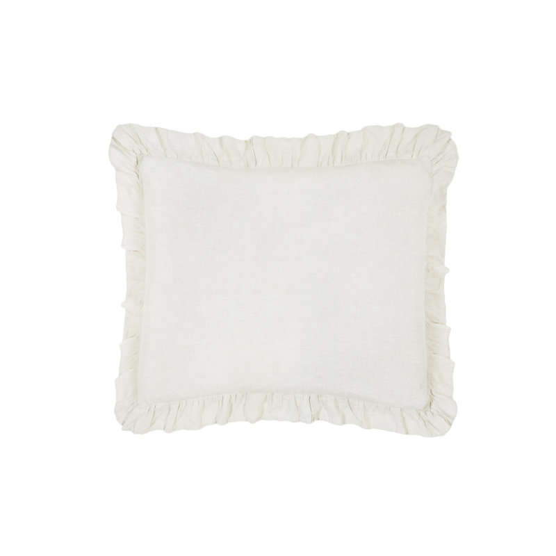 Charlie Linen Blend Sham, Cream, Euro
