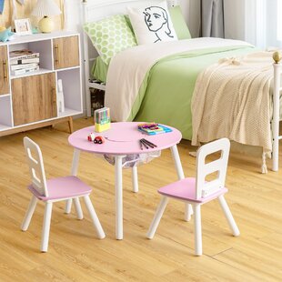 Milliard 2-in-1 Kids Art Table and Art Easel Table and Chair Set, Toddler  Craft and Play Wood Activity Table with Storage Bins and Paper Roll