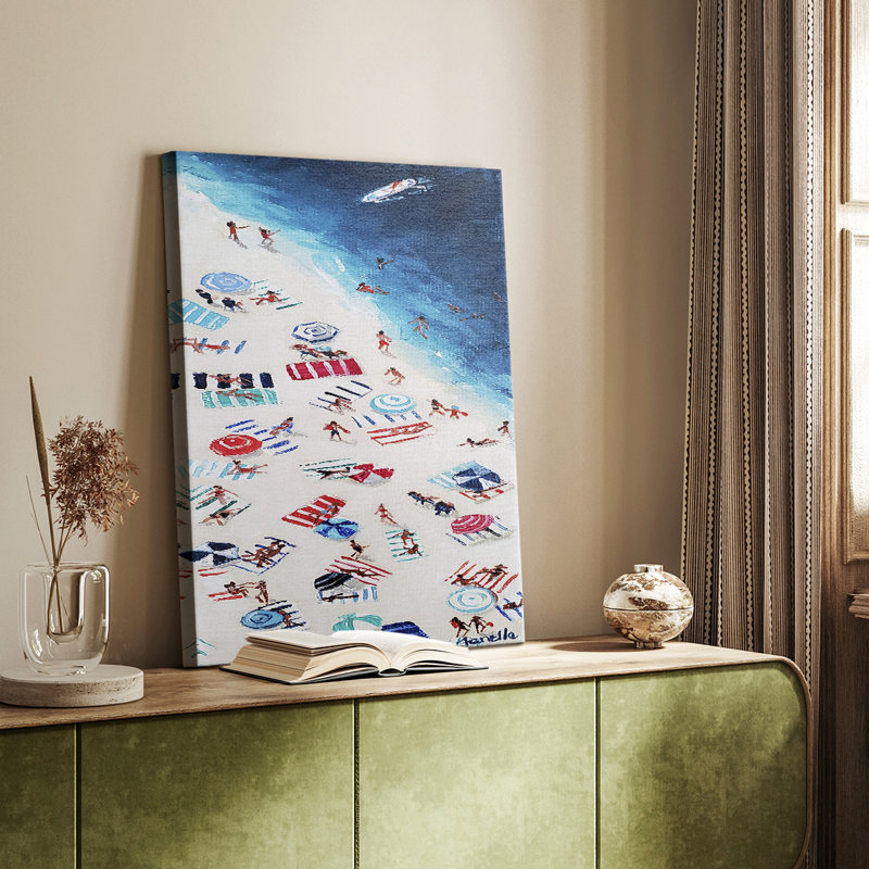 Break Out Beach - galerie Cavas sur mesure, H 12 po x l 8 po