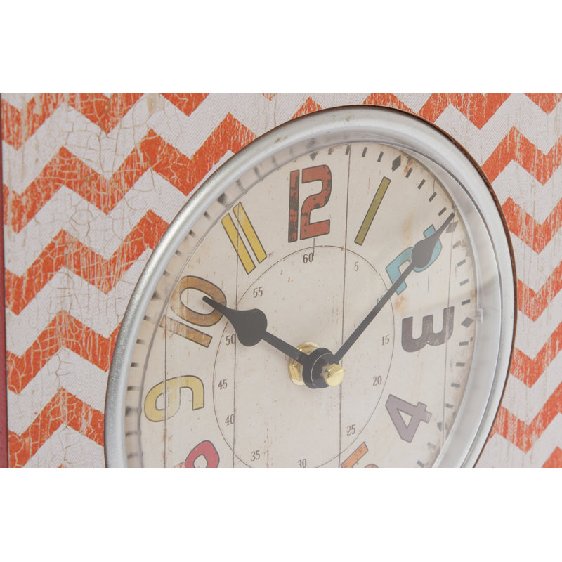 Analogue Wood Quartz Movement / Crystal Tabletop Clock in