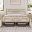 88.5cm Height Metal Bed Frame with Cloud-inspired Design Headboard-1711806092-1728488633