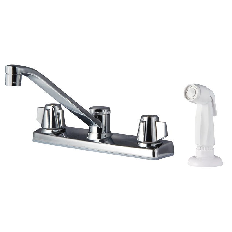 Robinet de cuisine à poignée double avec jet latéral Pfirst Series