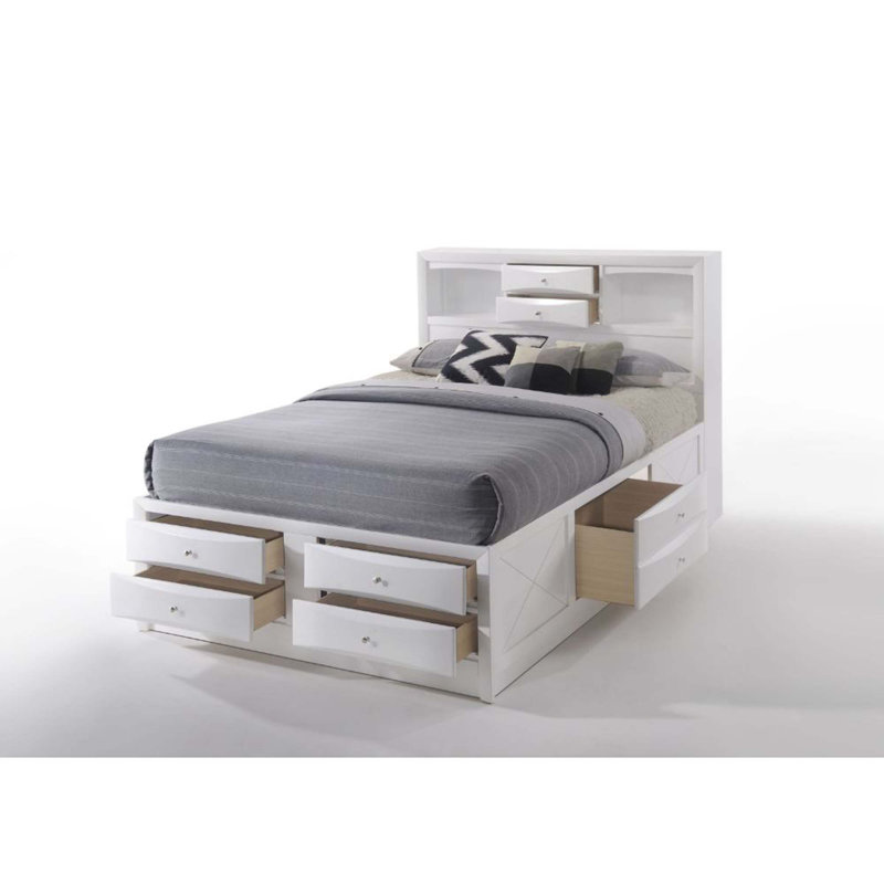 Lochian Storage Standard Bed, White, King