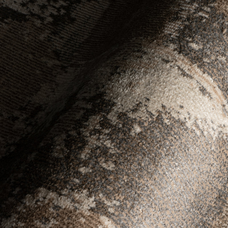  Serilda Rustic Abstract Washable Area Rug, Rectangle 8' x 10'