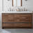 60.5" Double Bathroom Vanity With Cultured Marble Top-210285097