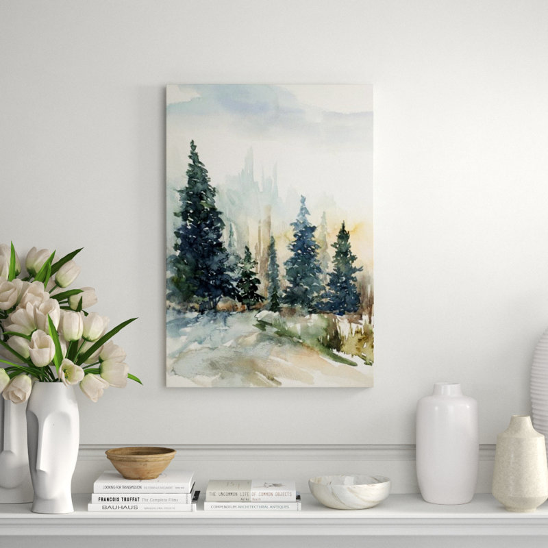 Winter Landscape I Print by Sara Brown, Glass Coat, 35" H x 24" W x 1.5" D