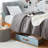DormCo Texture Underbed Storage Drawer with Wheels - Blue/Bronze