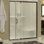 Porte de douche pivotante semi-sans cadre H 69 "Cove
