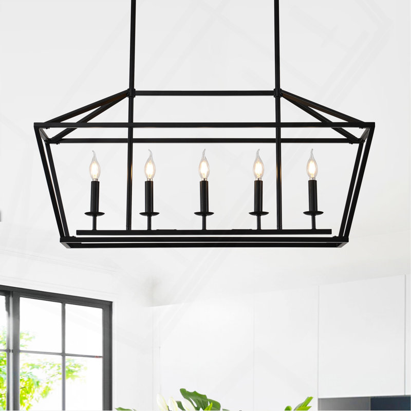 Farmhouse 5-Light Kitchen Island Lighting