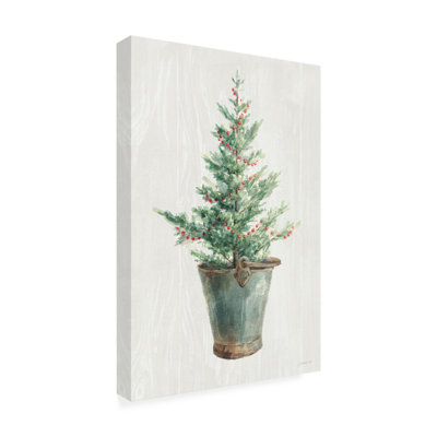Danhui Nai «White and Bright Christmas Tree I», art sur toile