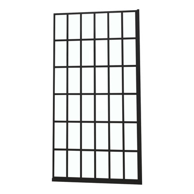 38"Wx 72"H Shower Screen Panel Wet Room Shower Door
