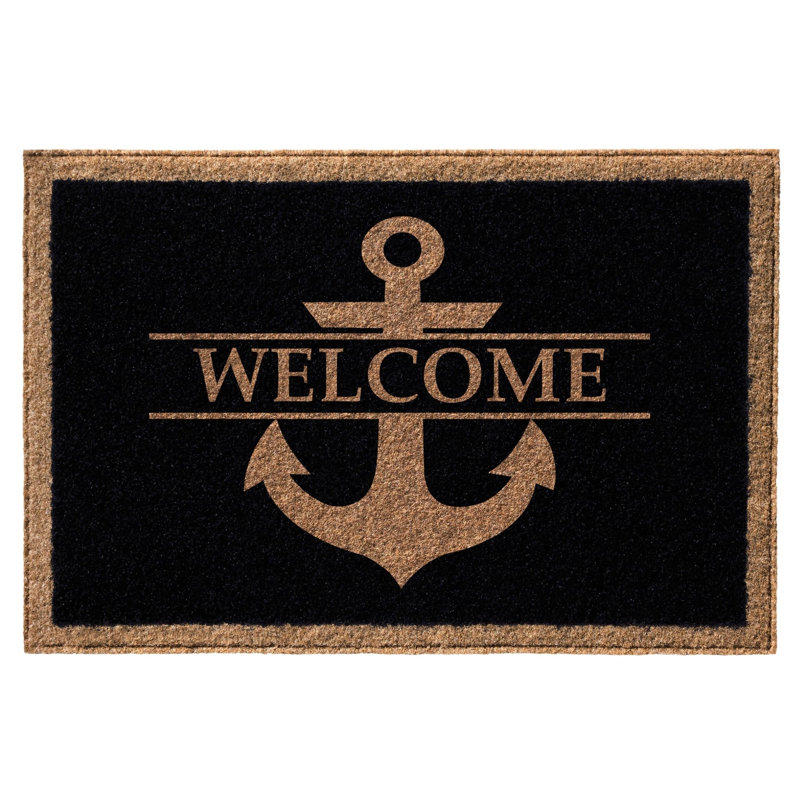 Tapis d'extérieur antidérapant Crescio 36 "x 24", Oui, Noir
