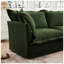 Upholstered 83.4 " Chenille L-Shaped Sofa Bed