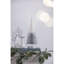 Ombre - arbres - H 13,4 po - ensemble de 4 - blanc / argent