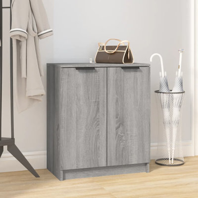 Shoe Cabinet Engineered Wood Hall Shoe Holder Cupboard Organiser Shelf