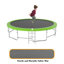Trampoline récréatif 15 pi pour enfants avec filet de sécurité