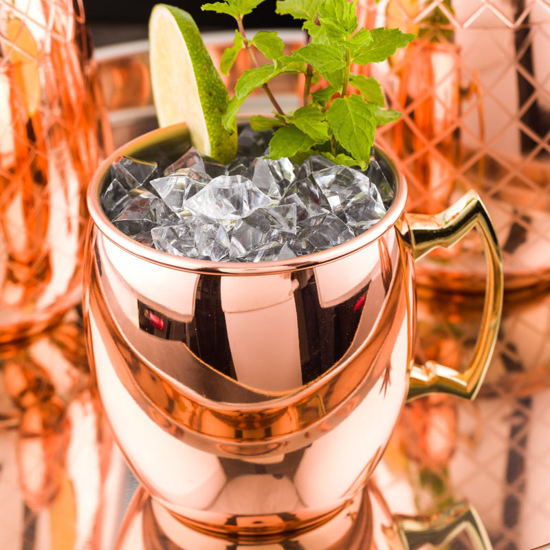 16 oz. Tasse en acier inoxydable Moscow Mule
