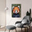 «Red Panda Portrait» par Momart, art mural en verre acrylique-1697007496