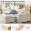 Canapé modulaire en L 104 po avec repose-pieds mobile et assise profonde 104 po Chenille-434428521