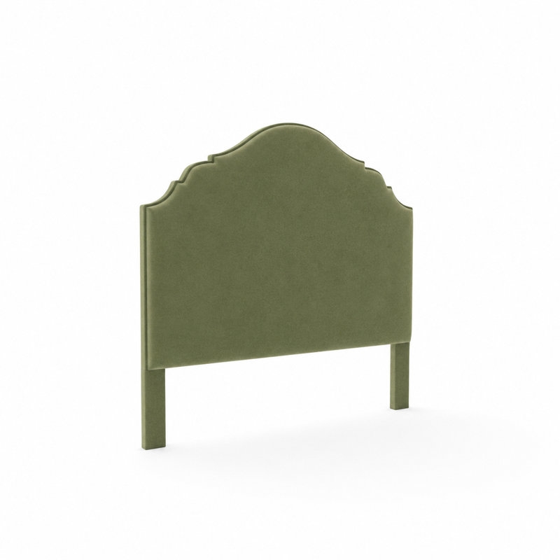 Hamilton Upholstered Headboard, Posh Life Performance Velvet Spring, Full