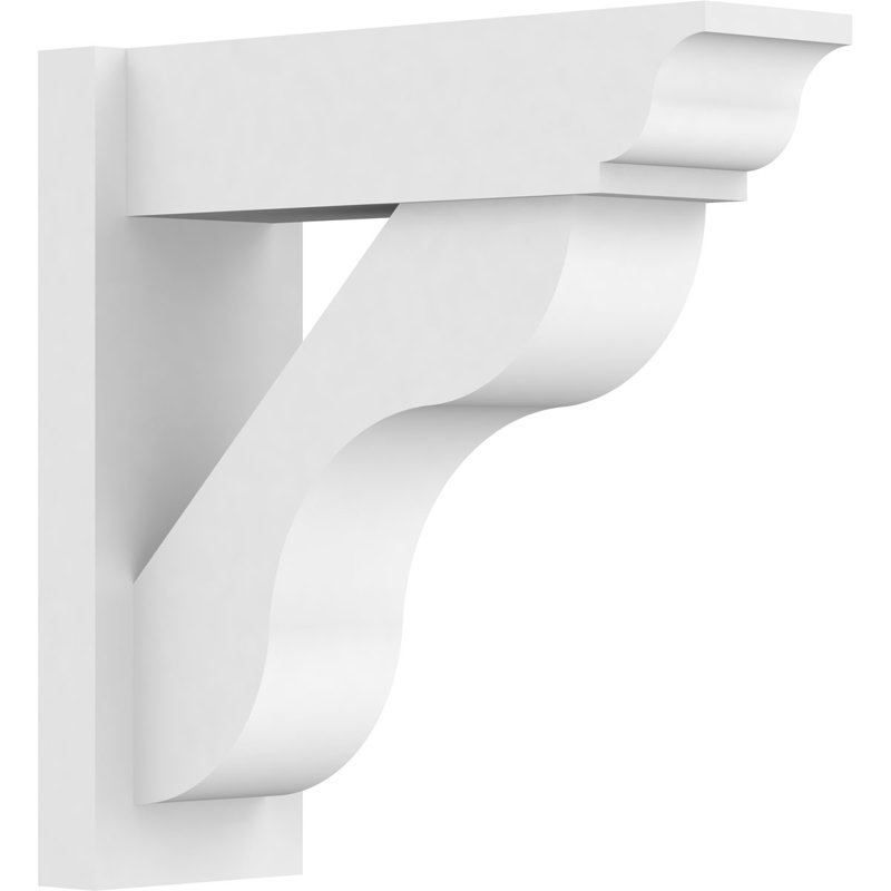 Persienne en PVC de qualité architecturale avec extrémités traditionnelles Carmel, L 7 po, H 20 po x P 20 po