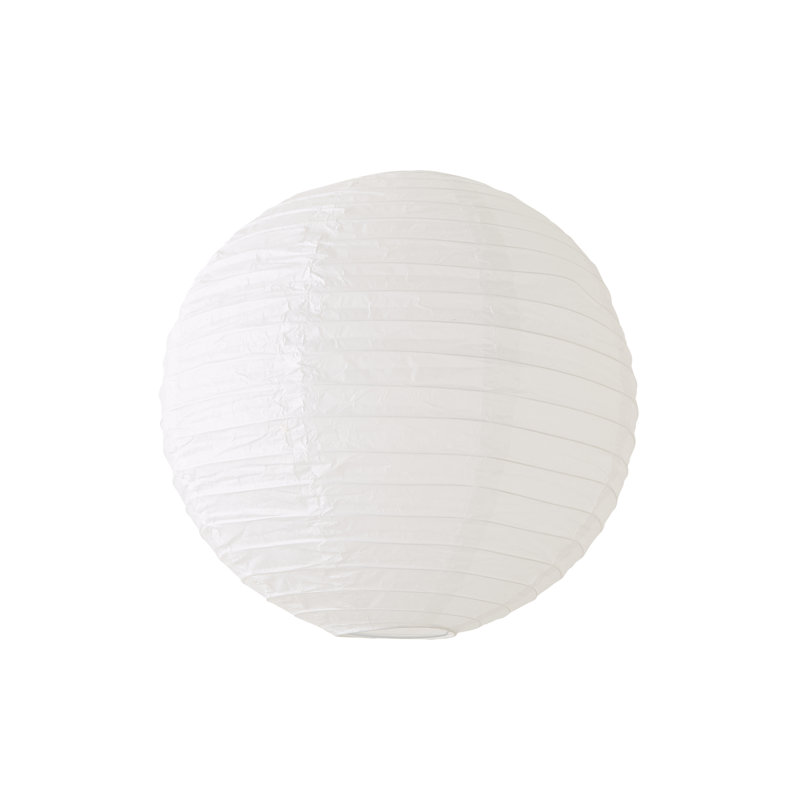 Paper Dome Pendant Shade ( Slip-On ) in White, 36cm H x 40cm W x 40cm D