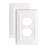 Architectural 1-Gang Duplex Outlet Standard Wall Plate-113025350-128261297