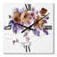 Horloge murale mauve Wildflowers IV-1576758688