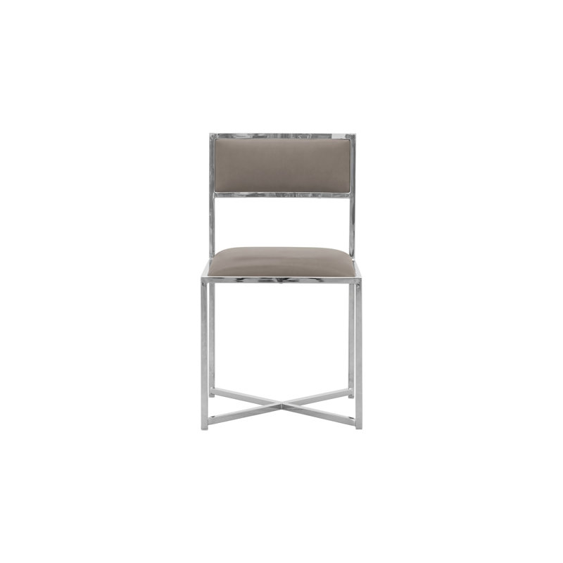 Chaise d'appoint rembourrée Malen, Taupe