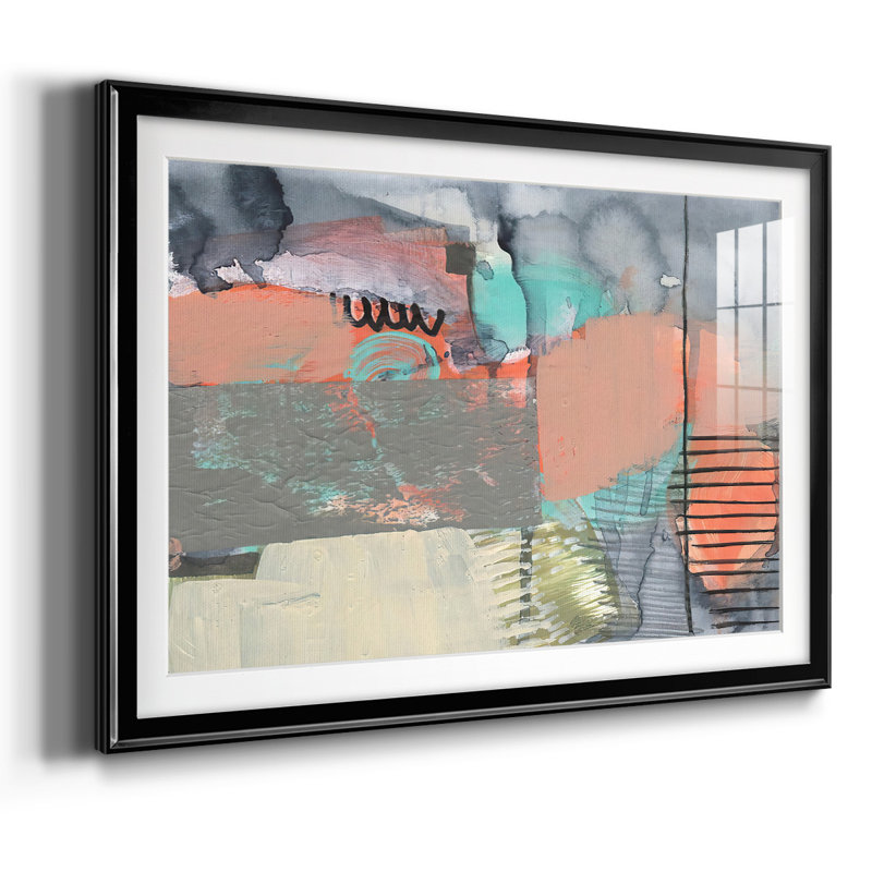 Over, Under & Through II - encadré, impression encadrée avec biseauté mat et verre, Noir, H 27 po x l 39 po x P 1,5 po