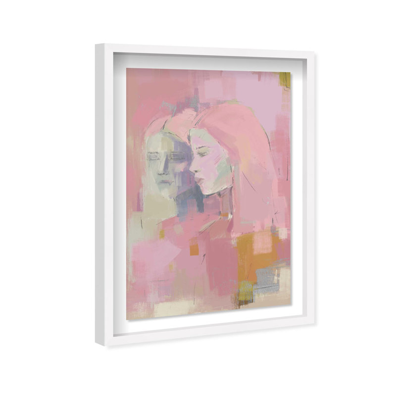 Oliver Gal Reflections Abstract Portrait - Luxury Shadowbox Framed Wall Art, 25.5" H x 17.5" W, White
