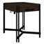 Table de bout de chaise foncé cacao