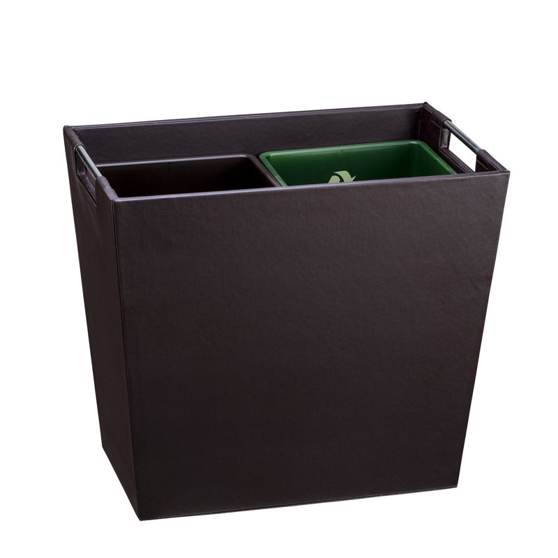 Corbeille ouverte en plastique 13 gallons Zhanelle, Noir