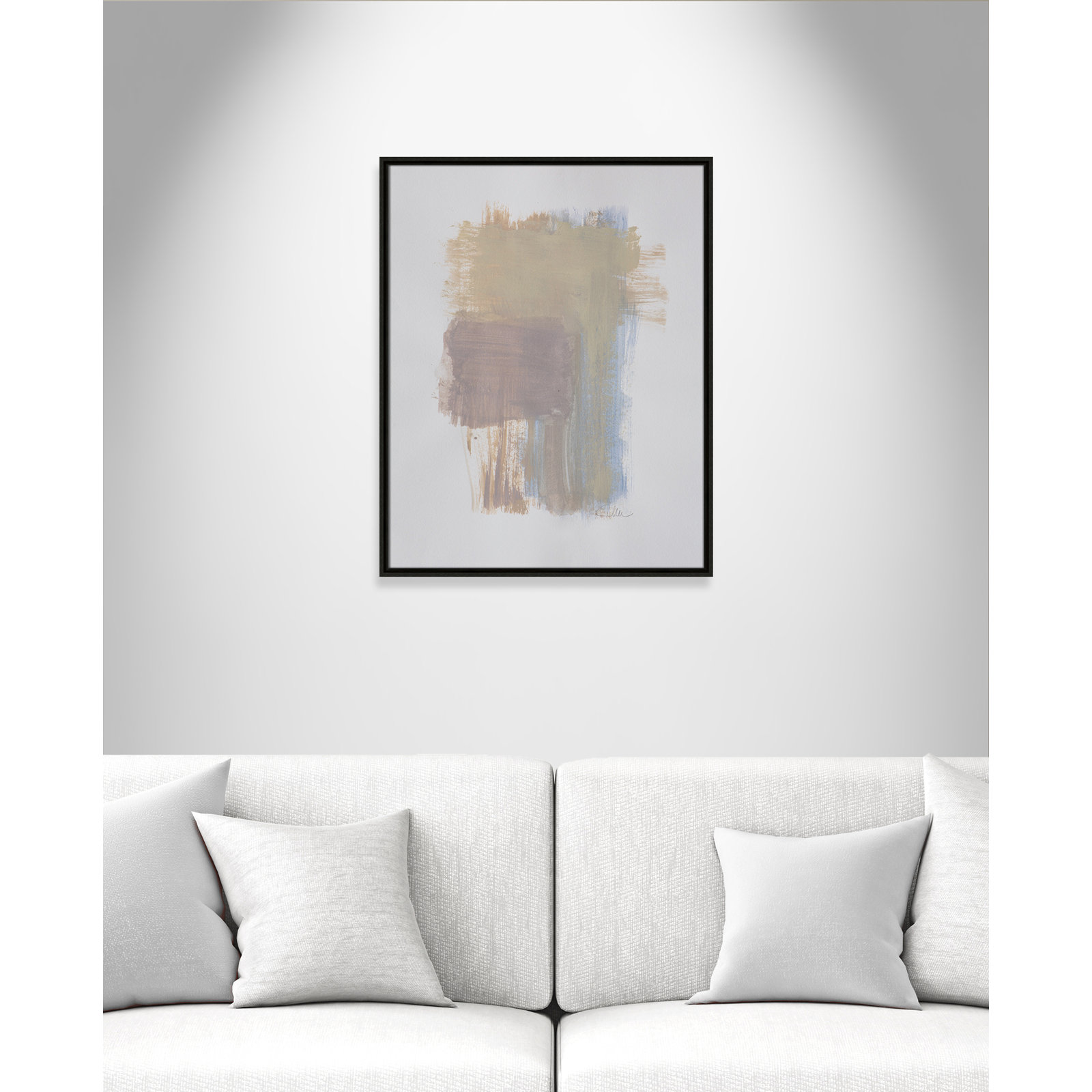 Powder Room Collection Powder Room Wash I Framed On Canvas by Filippo Ioco For  Print, Espresso Framed