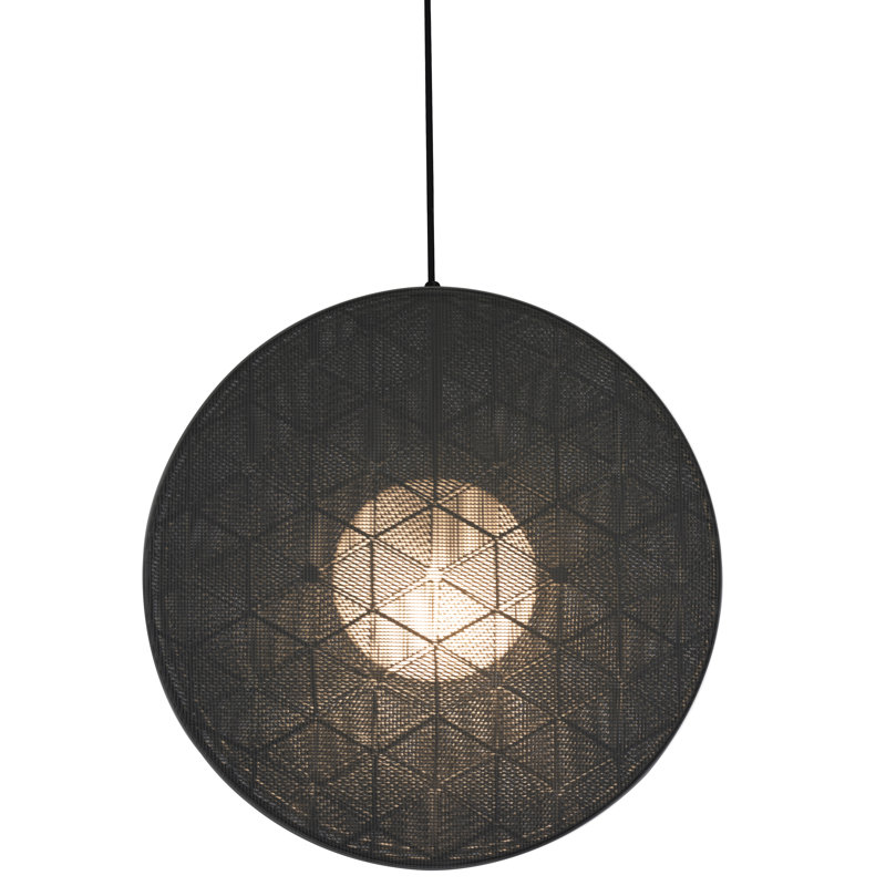 Schema Light Pendant, Black, 14.25" H × 14.25" W × 14.25" D