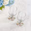 Sous-verres ronds en cuir cerisier rouge-119015065