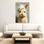 «Bathroom Bunny», art mural abstrait romantique moderne-129024889
