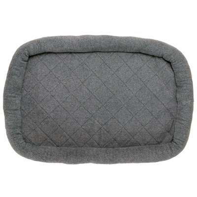 Faux Lambswool Crate Bolster Pet Bed