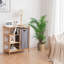 Trieur de linge en bambou avec tablettes de rangement et sac coulissant-1037594160-1031262149
