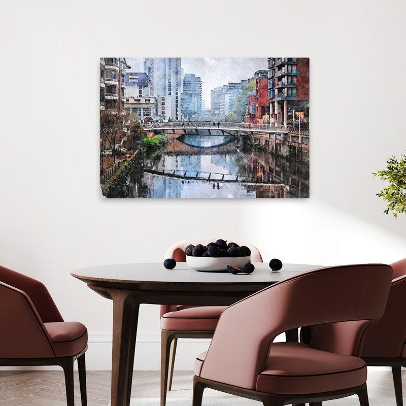 Art urbain urbain, architecture urbaine contemporaine, H 24 po x l 36 po