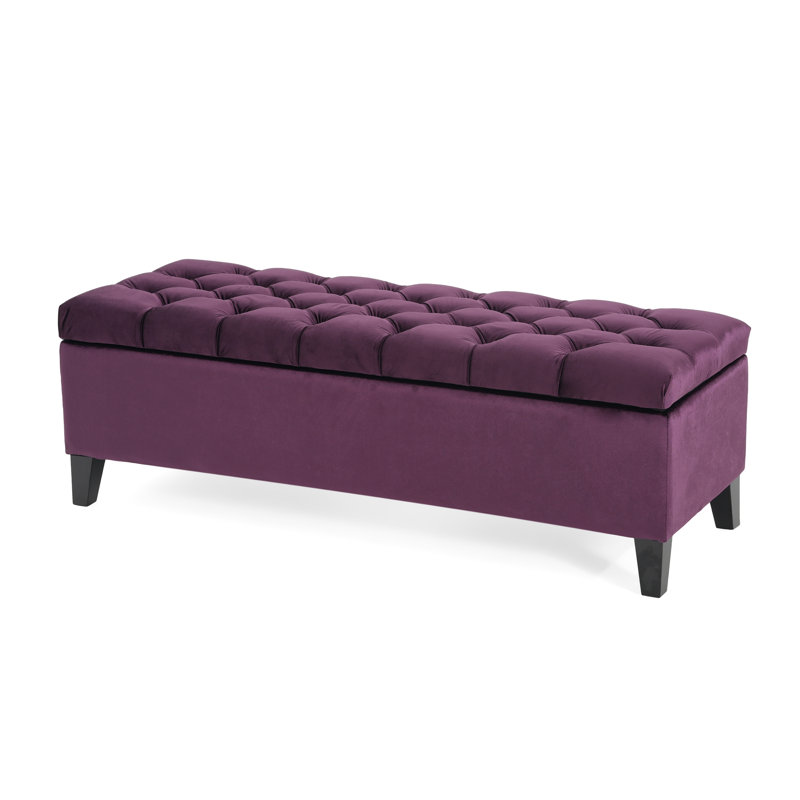 GLOUSTER RANGEMENT OTTOMAN V2, Purple