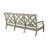 Haley Teak Outdoor Lattice Back Sofa-38579447-38579391-121778796