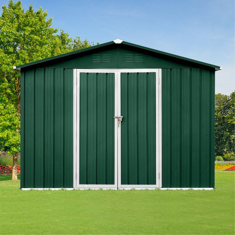 Abri de jardin en métal 8Ftx6ft , Vert