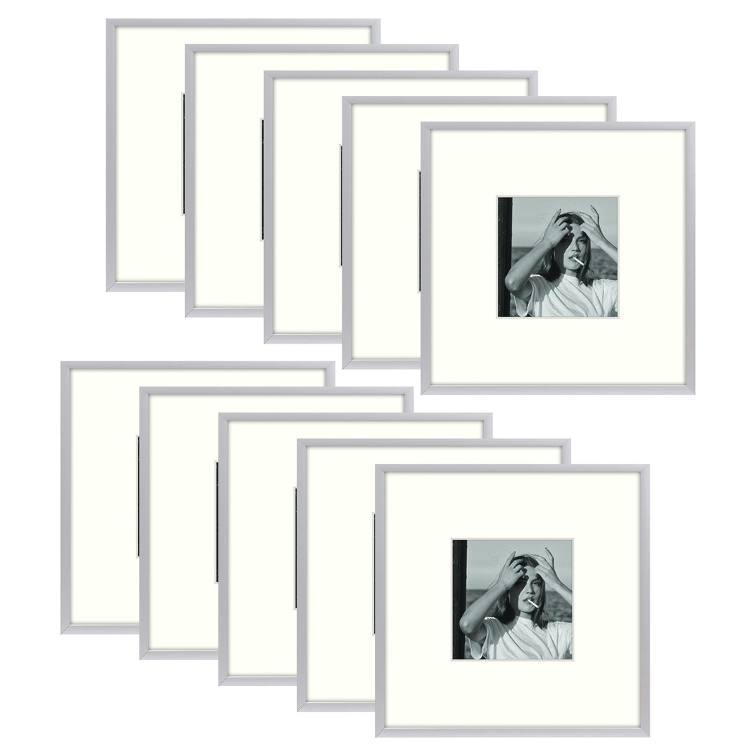 Drennon Metal Picture Frame - Set of 10 with Mat (Set of 10) Basics by Wayfair®