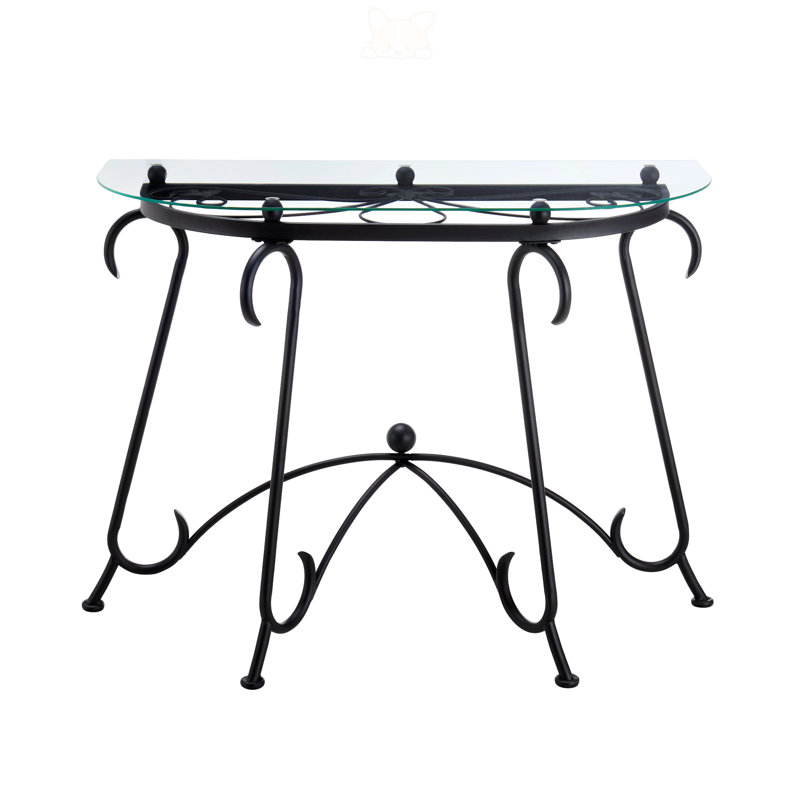 Tempered Glass Surface Console Table Coffee Table
